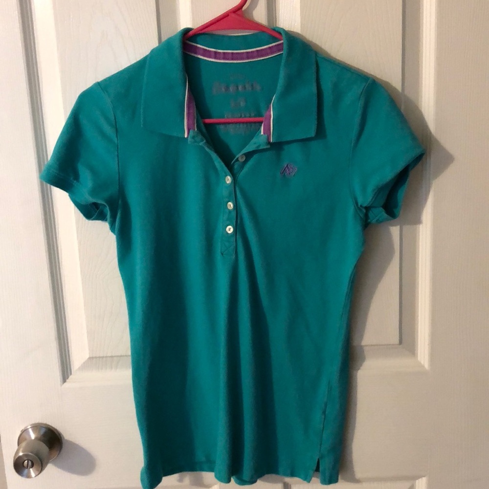 Green/Blue cotton Aéropostale polo